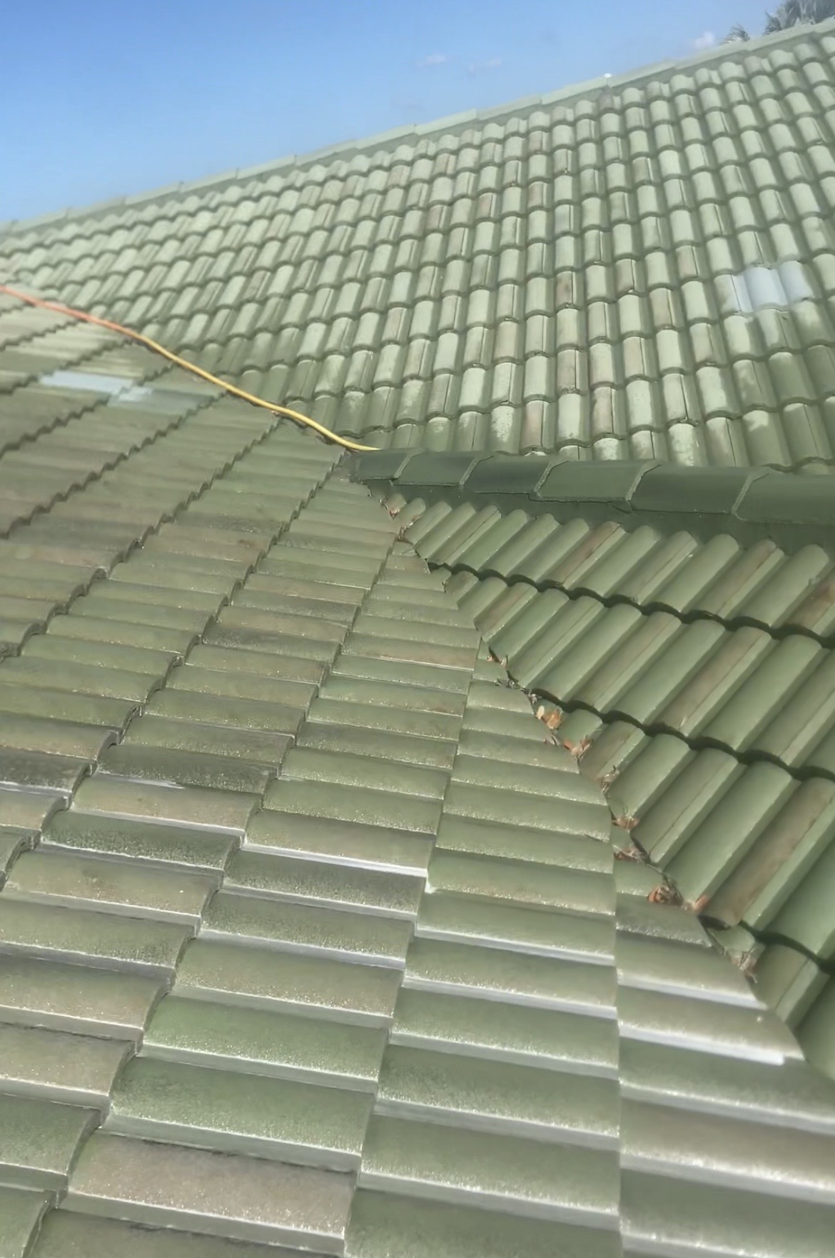 Dramatic Tile Roof Cleaning Project Sarasota FL